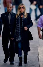 JENNIFER ANISTON Arrives at Jimmy Kimmel Live in Hollywood 12/08/2016