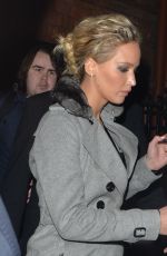 JENNIFER LAWRENCE Leaves Her Hotel in London 12/01/2016