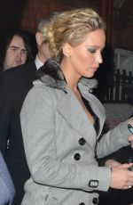 JENNIFER LAWRENCE Leaves Her Hotel in London 12/01/2016