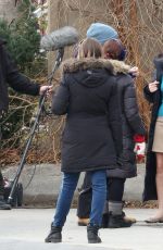 JESSICA CHASTAIN on the Set of 