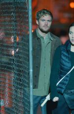 JESSICA HENWICK on the Set of 