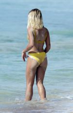 JESSICA WOODLEY in Bikini on the Beach in Barbados 12/18/2016