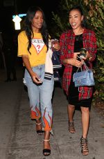 JHENE AIKO and KEKE PALMER at Delilah in West Hollywood 12/07/2016
