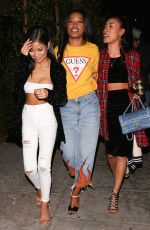 JHENE AIKO and KEKE PALMER at Delilah in West Hollywood 12/07/2016