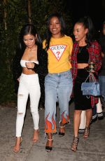JHENE AIKO and KEKE PALMER at Delilah in West Hollywood 12/07/2016