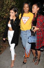 JHENE AIKO and KEKE PALMER at Delilah in West Hollywood 12/07/2016