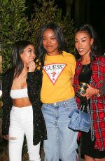JHENE AIKO and KEKE PALMER at Delilah in West Hollywood 12/07/2016