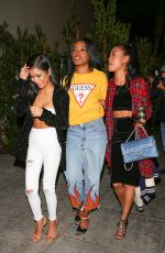 JHENE AIKO and KEKE PALMER at Delilah in West Hollywood 12/07/2016