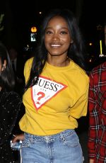 JHENE AIKO and KEKE PALMER at Delilah in West Hollywood 12/07/2016
