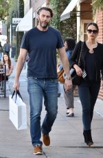 JORDANA BREWSTER and Andrew Form Shopping at Barneys New York in Beverly Hills 12/28/2016