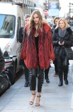 JOSEPHINE SKRIVER Out and About in Paris 11/29/2016