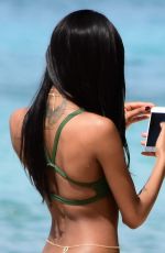 JOURDAN DUNN in Bikini at a Beach in Barbados 12/24/2016