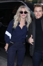 JULIANNE HOUGH Arrives with Her Brother at Extra Studios in New York 12/13/2016