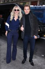 JULIANNE HOUGH Arrives with Her Brother at Extra Studios in New York 12/13/2016