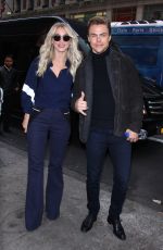 JULIANNE HOUGH Arrives with Her Brother at Extra Studios in New York 12/13/2016