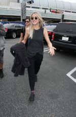 JULIANNE HOUGH at LAX Airport in Los Angeles 12/15/2016
