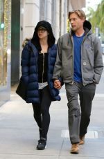 KALEY CUOCO and Karl Cook Out Shopping in Beverly Hills 12/07/2016