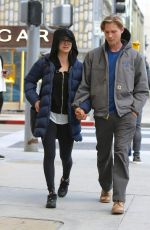 KALEY CUOCO and Karl Cook Out Shopping in Beverly Hills 12/07/2016