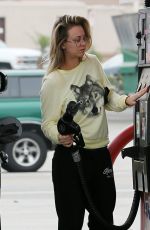 KALEY CUOCO at a Gas Station in Los Angeles 12/13/2016
