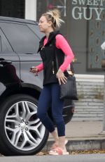 KALEY CUOCO Leaves a Hair Salon in Los Angeles 12/21/2016