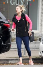 KALEY CUOCO Leaves a Hair Salon in Los Angeles 12/21/2016