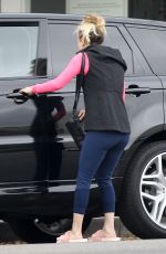 KALEY CUOCO Leaves a Hair Salon in Los Angeles 12/21/2016