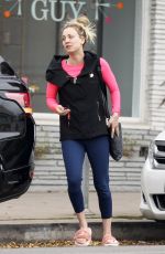 KALEY CUOCO Leaves a Hair Salon in Los Angeles 12/21/2016