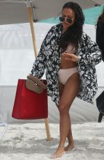 KAREEUCHE TRAN in Bikini at Soho Beach House in Miami 12/04/2016