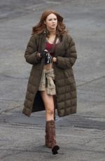 KAREN GILLAN on the Set of 
