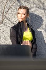 KARLIE KLOSS on the Set of Adidas Photoshoot in Berlin 12/08/2016