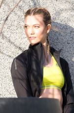 KARLIE KLOSS on the Set of Adidas Photoshoot in Berlin 12/08/2016