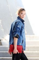KARLIE KLOSS on the Set of David Jones Commercial in Sydney 12/13/2016