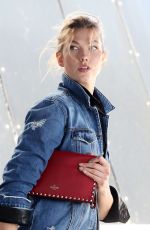 KARLIE KLOSS on the Set of David Jones Commercial in Sydney 12/13/2016