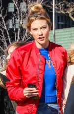 KARLIE KLOSS on the Set of New Samsung Commercial in New York 12/19/2016