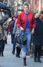 KARLIE KLOSS on the Set of New Samsung Commercial in New York 12/19/2016
