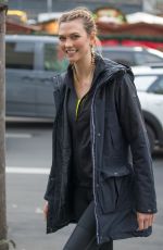KARLIE KLOSS Out for Lunch in Berlin 12/08/2016