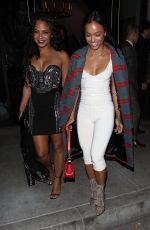 KARREUCHE TRAN and CHRISTINA MILIAN at Catch LA in West Hollywood 12/16/2016