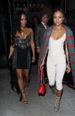KARREUCHE TRAN and CHRISTINA MILIAN at Catch LA in West Hollywood 12/16/2016