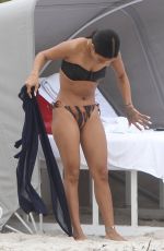 KARREUCHE TRAN in Bikini at a Beach in Miami 12/02/2016