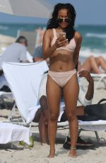 KARREUCHE TRAN in Bikini on the Beach in Miami 12/04/2016