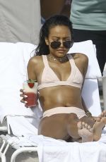 KARREUCHE TRAN in Bikini on the Beach in Miami 12/04/2016