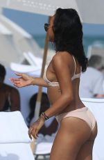 KARREUCHE TRAN in Bikini on the Beach in Miami 12/04/2016