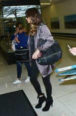 KATE BECKINSALE at LAX Airport in Los Angeles 12/13/2016