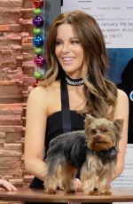 KATE BECKINSALE on the Set of Despierta America in Miami 12/13/2016
