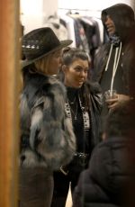 KATE HUDSON and KOURTNEY KARDASHIAN Out in Aspen 12/27/2016
