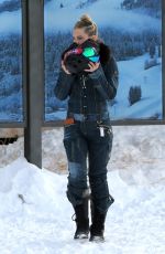 KATE HUDSON Out and About in Aspen 12/30/2016