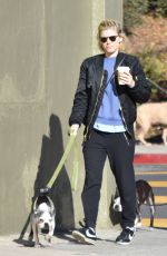 KATE MARA Walks Her Dog Out in Los Feliz 12/17/2016