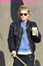 KATE MARA Walks Her Dog Out in Los Feliz 12/17/2016