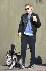 KATE MARA Walks Her Dog Out in Los Feliz 12/17/2016