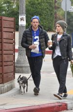 KATE MARA Walks Her Dog Out in Silver Lake 12/11/2016